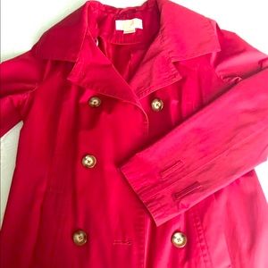 Micheal Kors Women’s Red Trench Coat